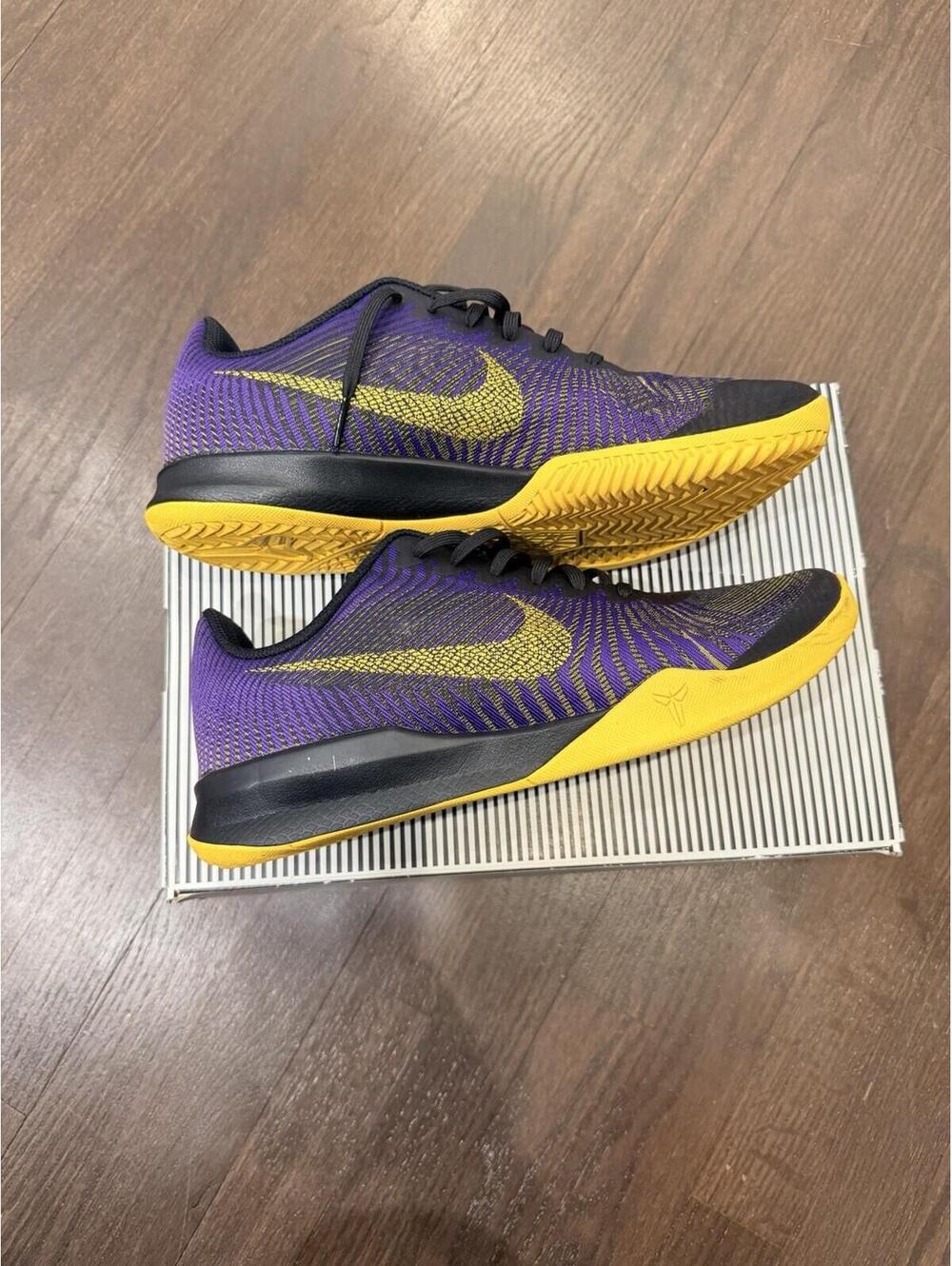 Nike Kobe KB Mentality 2 Fierce Purple Yellow Size 9.5 Lightly Used See Pics 🔥 - Picture 6 of 9